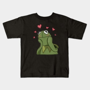 Kermit Love Meme Kids T-Shirt